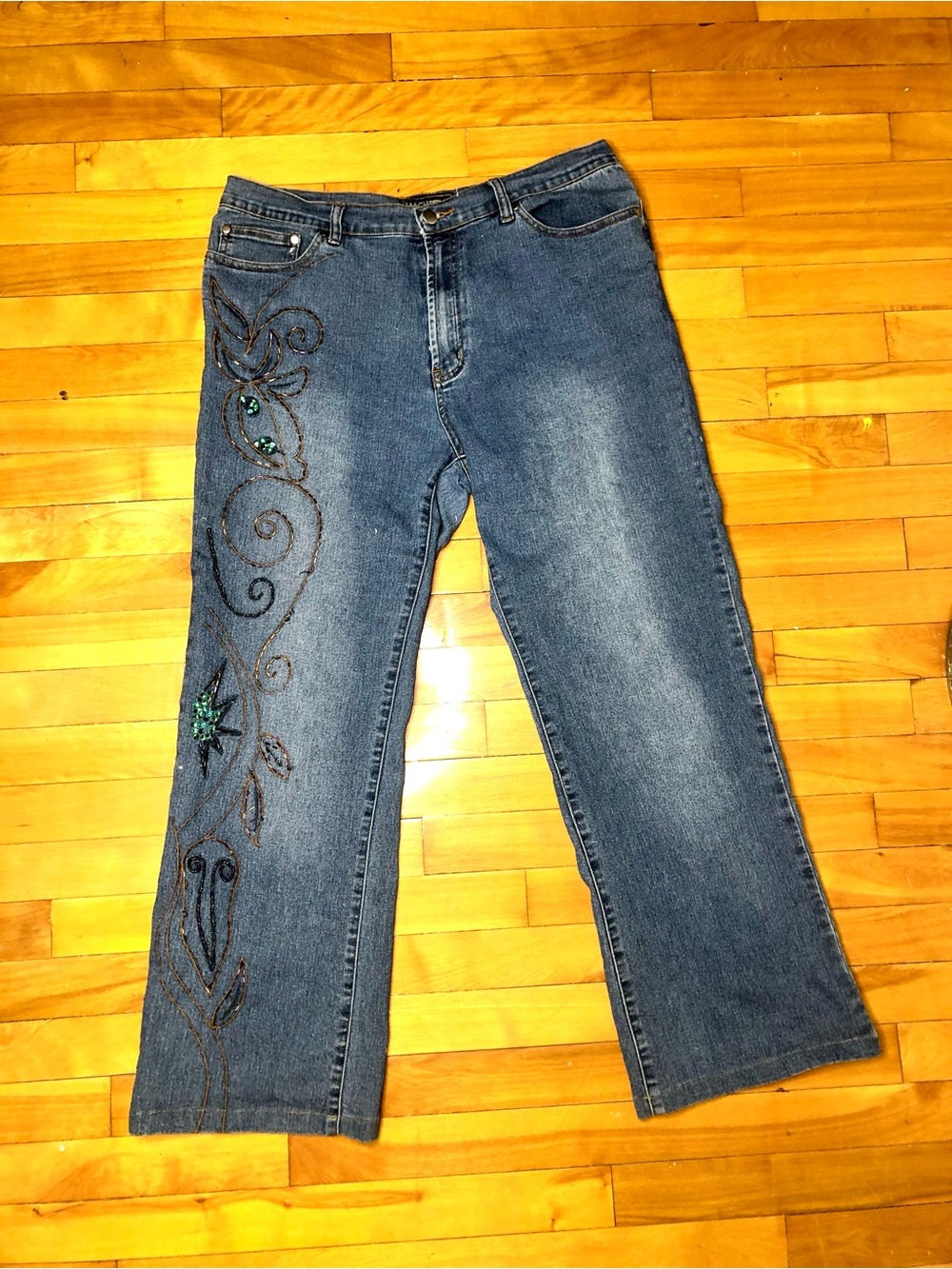 Y2k beaded Women's Bootcut Jeans